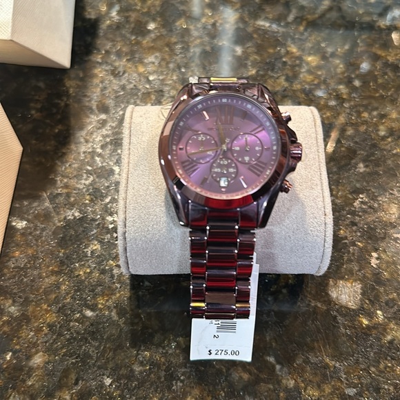 Michael Kors Purple Chronograph Watch - Picture 6 of 7